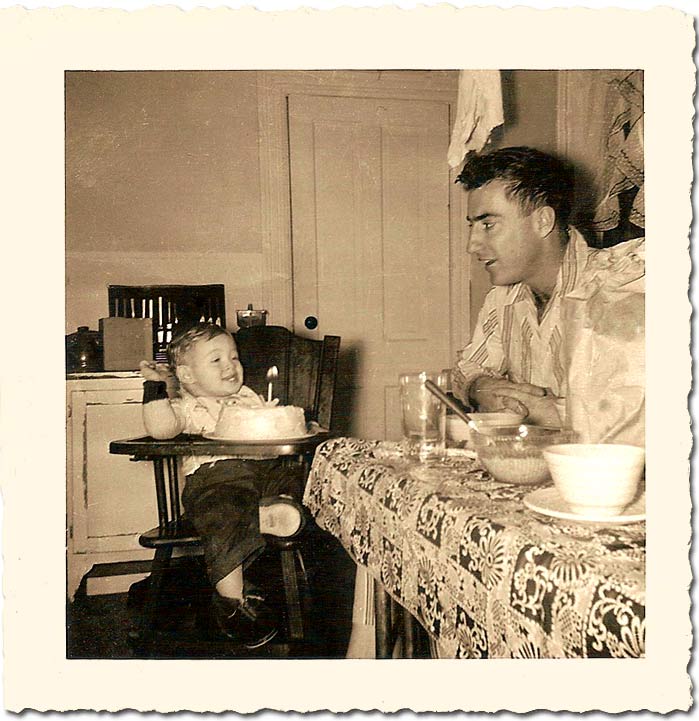 Billy's first birthday, December 1948