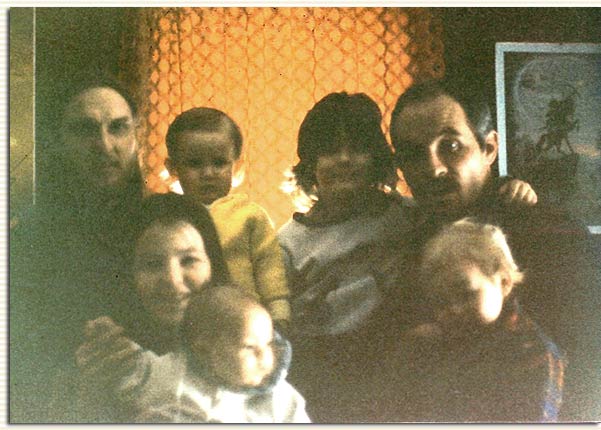 Visiting Cousin Rex, Cindy, & Kenny with Jamie, Jeremy, & Tivon, 1983